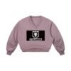 https://ajmall-vc-public-bucket.oss-us-west-1.aliyuncs.com/hugepod/material/custom_printing/0c34bb2908e04880a90bdfd429672522.png Women’s Crop V-Neck Sweatshirt