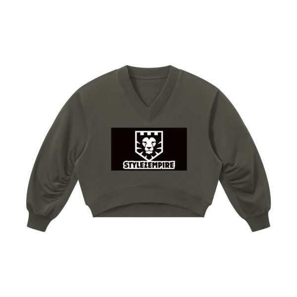 https://ajmall-vc-public-bucket.oss-us-west-1.aliyuncs.com/hugepod/material/custom_printing/5dfdccb279164511ab03fe056908d498.png Women’s Crop V-Neck Sweatshirt