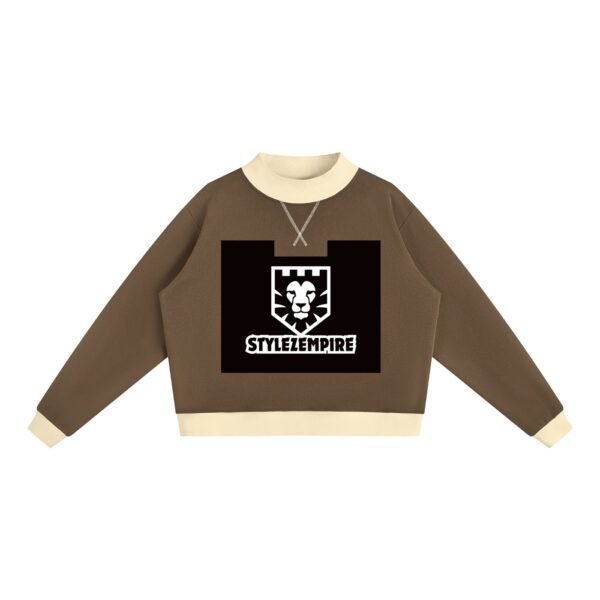 https://ajmall-vc-public-bucket.oss-us-west-1.aliyuncs.com/hugepod/material/custom_printing/73d3b91865d243d9ba336f1a0fa59cee.png Women’s Mock Neck Crewneck Sweatshirt