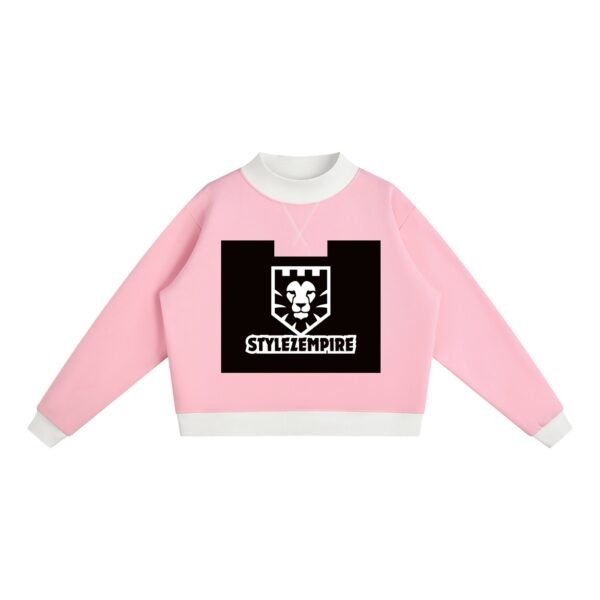 https://ajmall-vc-public-bucket.oss-us-west-1.aliyuncs.com/hugepod/material/custom_printing/fba5c427be814f7394d8db10a4921e2b.png Women’s Mock Neck Crewneck Sweatshirt