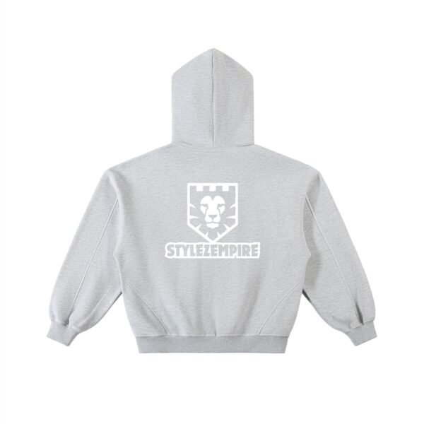 https://ajmall-vc-public-bucket.oss-us-west-1.aliyuncs.com/hugepod/material/custom_printing/5329c157a9514803b394b21633165b9e.png Contrast-Stitched Boxy Fleece Zip Hoodie