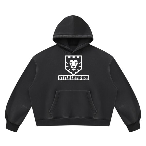 Unisex Vintage Wash Boxy Fleece Hoodie