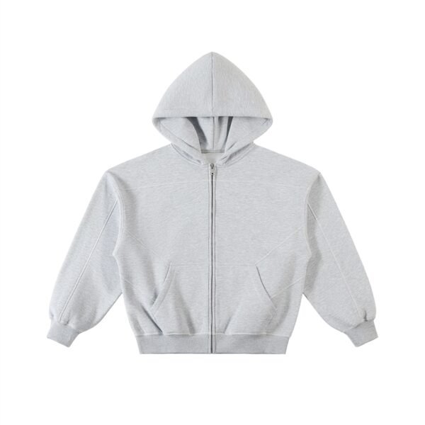 https://ajmall-vc-public-bucket.oss-us-west-1.aliyuncs.com/hugepod/material/custom_printing/758cb8bc9e504492bd0634a00a48275c.png Contrast-Stitched Boxy Fleece Zip Hoodie