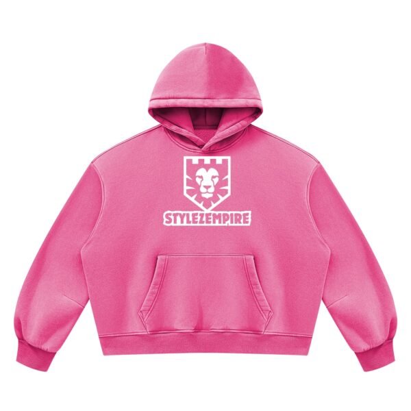 Unisex Vintage Wash Boxy Fleece Hoodie