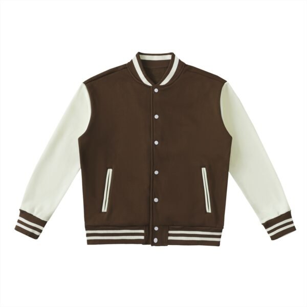 https://ajmall-vc-public-bucket.oss-us-west-1.aliyuncs.com/hugepod/material/custom_printing/9df1a6cdd3b34b9f9a68ecb16bb2a41a.png Two-Tone Fleeced Varsity Jacket