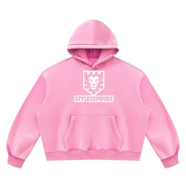 Unisex Vintage Wash Boxy Fleece Hoodie